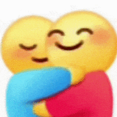红蓝衣小黄脸相拥,温馨抱抱超有爱 两个拥抱小人|emoji红蓝小人|抽象表情包表情包图片gif动图 - 求表情网,斗图从此不求人!