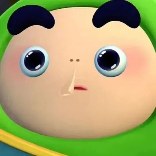 绿头套卡通萌娃瞪大眼,挂鼻涕懵懂可爱 魔性表情包Meme GIF - MemeVerse, Never Lose a Meme Battle ...