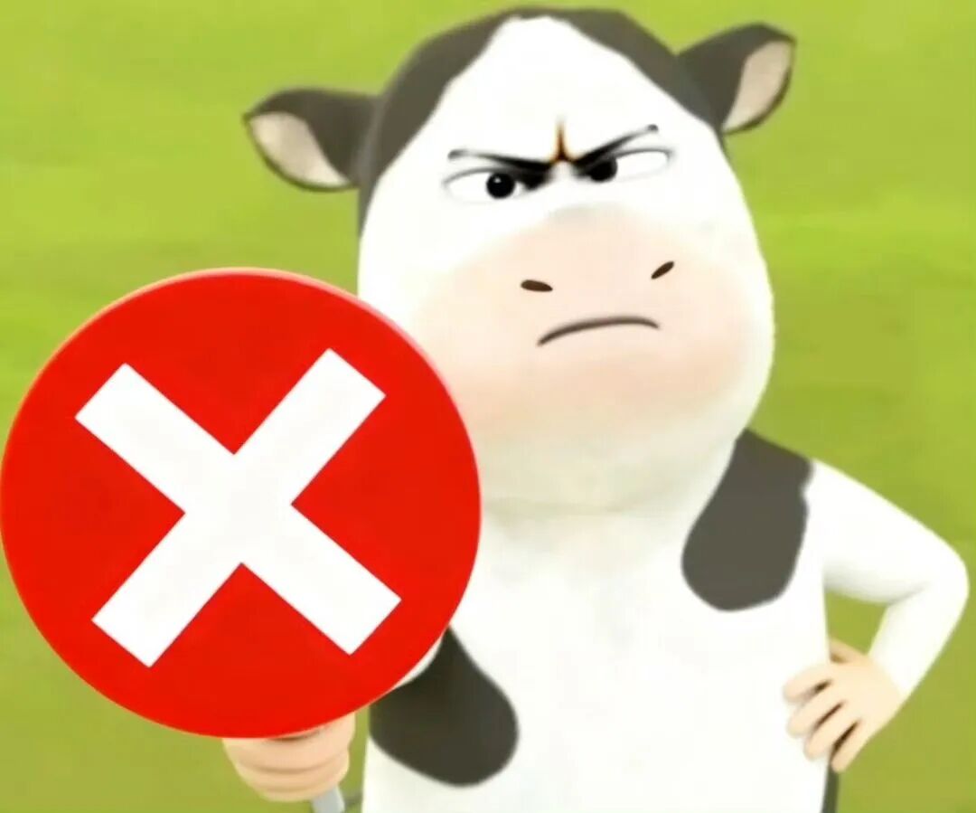 愤怒奶牛举红叉禁止牌 严肃表示反对 草地牛抽象表情包动图 400个 第二期 | 可批量保存表情包图片gif动图 - 求表情网,斗图从此不求人!