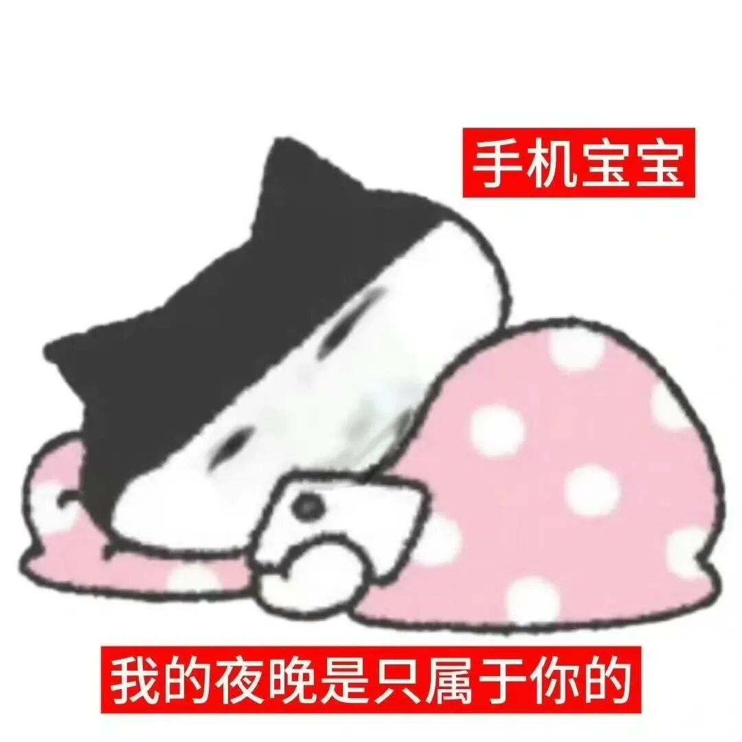 卡通猫抱手机宝宝,夜晚温柔专属你 表情包|小天鹅 今晚有空吗表情包图片gif动图 - 求表情网,斗图从此不求人!