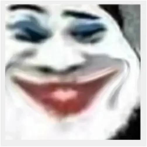 模糊小丑诡异笑,蓝眼红唇超魔性 每日精选 | 网友收藏列表的第一个表情包 | 陪笑×我一直在哭表情包图片gif动图 - 求表情网,斗图从此不求人!