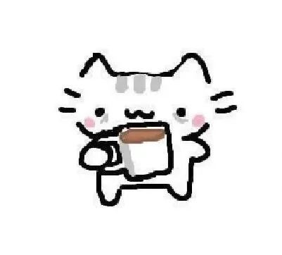 罗勒猫猫 抱草莓喝咖啡表情包 可爱小猫手持杯子,脸颊泛红,萌态十足表情包图片gif动图 - 求表情网,斗图从此不求人!
