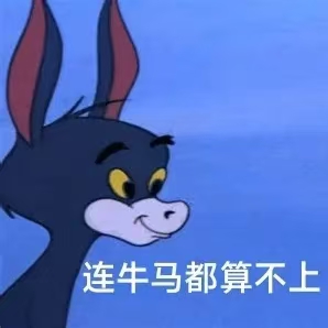 猫和老鼠 抽象表情包 可爱卡通驴一脸不屑,配文“连牛马都算不上”超有梗表情包图片gif动图 - 求表情网,斗图从此不求人!