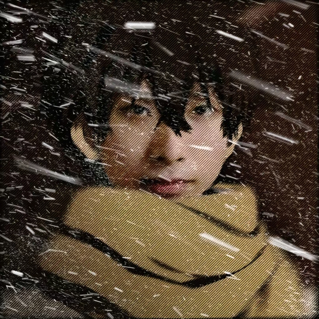 梦之泪伤|王者古风梦泪表情包 风雪中裹着围巾的人，氛围感拉满的超酷表情包表情包图片gif动图 - 求表情网,斗图从此不求人!